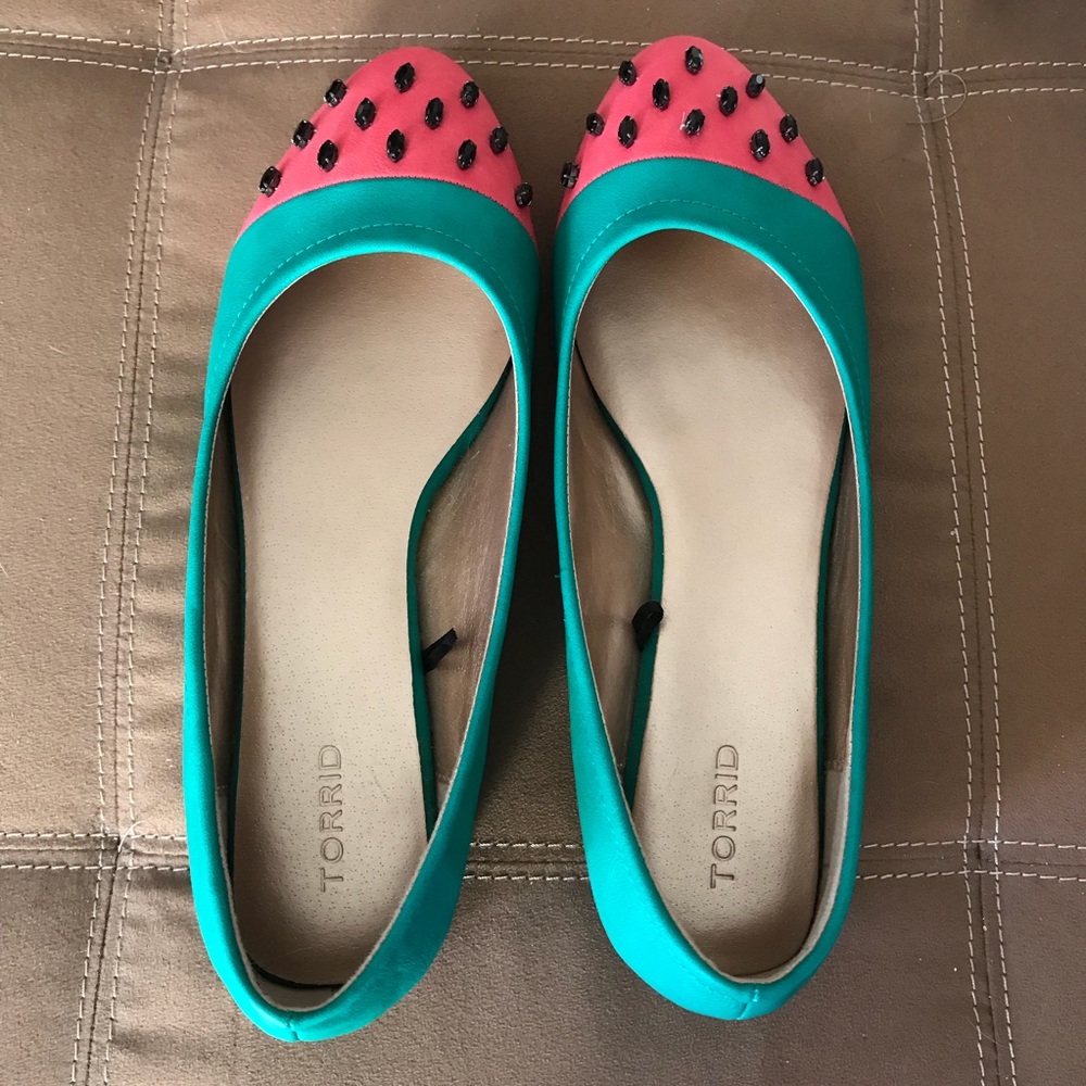 Torrid Watermelon flats size 11